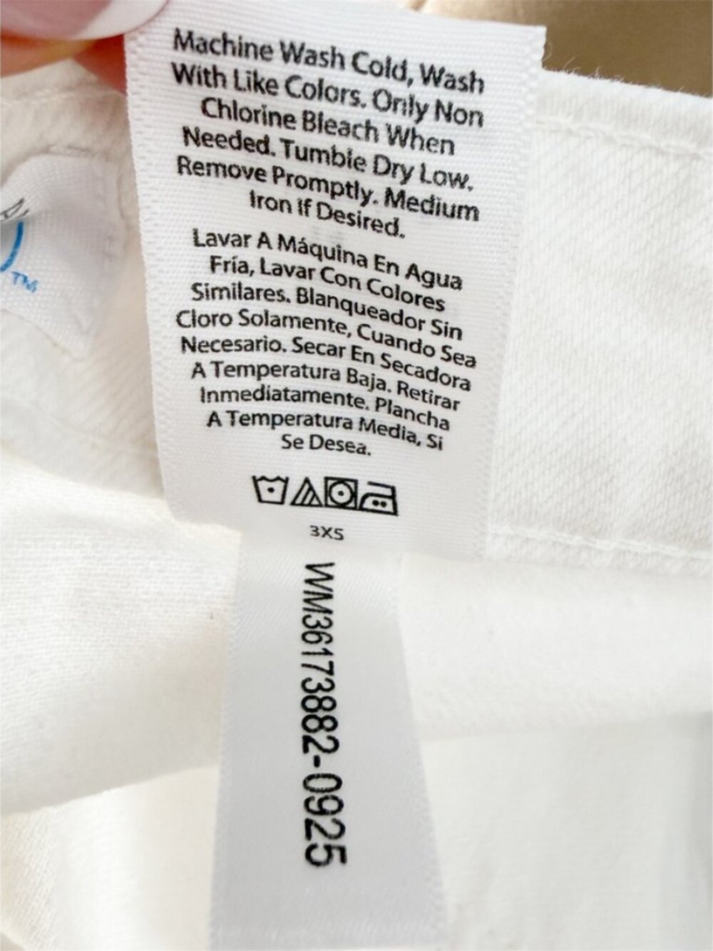 Time and Tru Women's White Wide Leg Jeans 14 - Picture 8 of 13